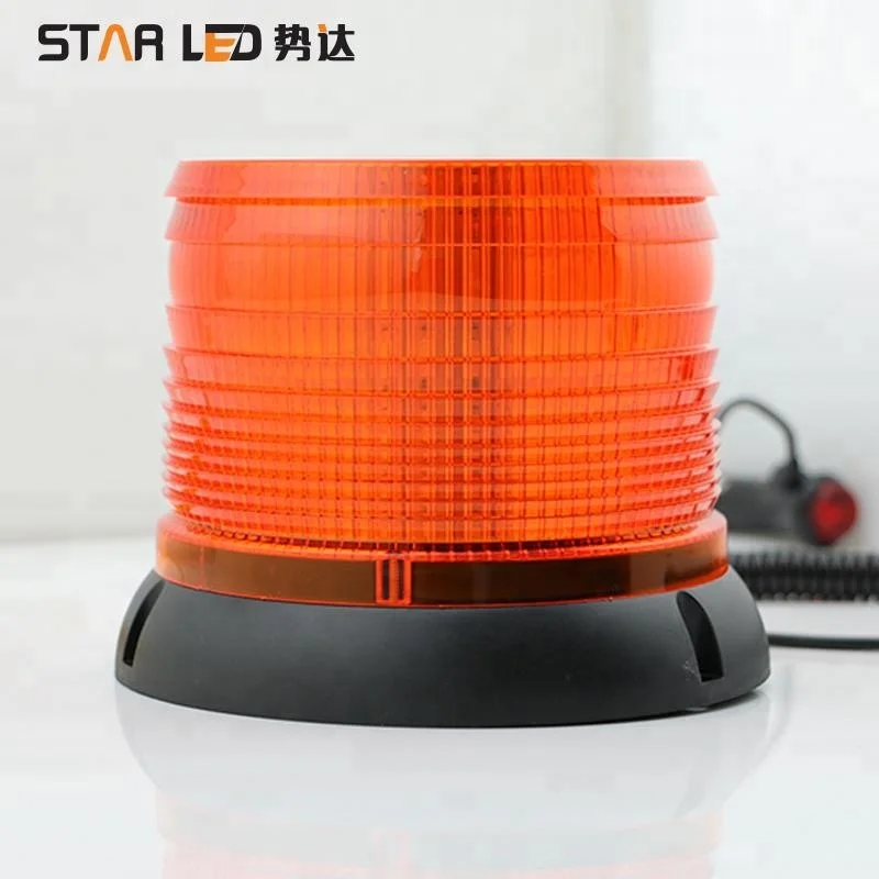 12V/24V Amber Emergency Flashing Lights LED Light truck Beacon