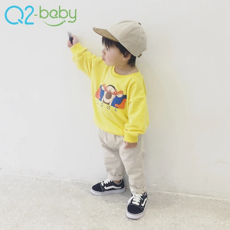 
Fashion autumn toddlers cartoon pattern o-neck long sleeve baby sweatshirts 2320 