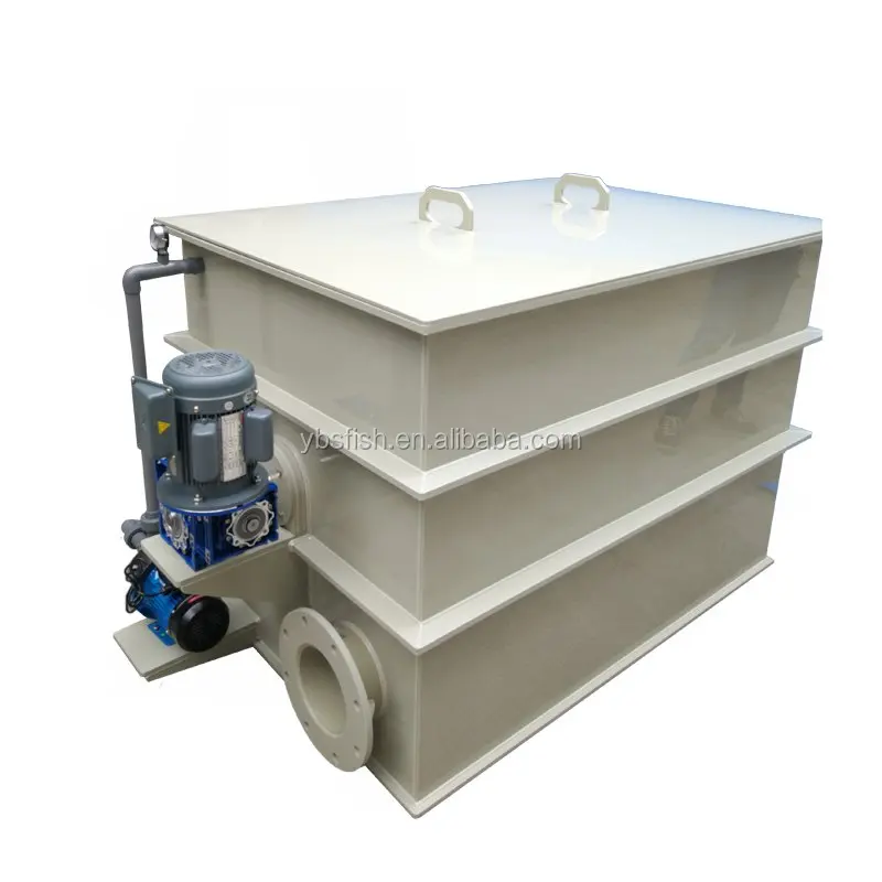 Large flowlate recirculating aquaculture fish farm auto drum filter