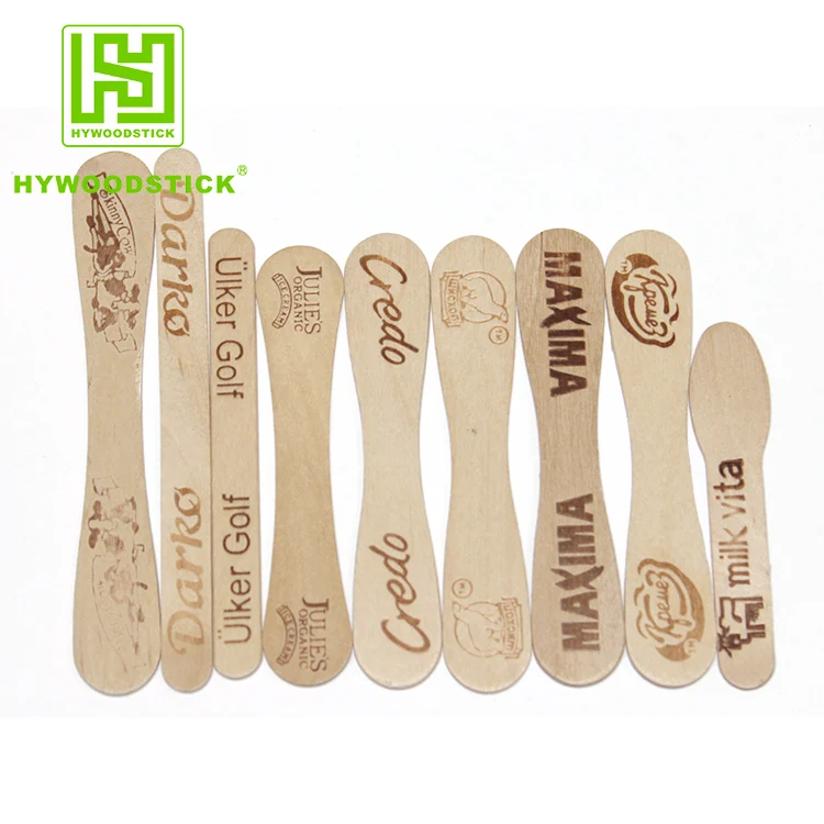 Trade Assurance Factory Wood Ice Cream Spoon
