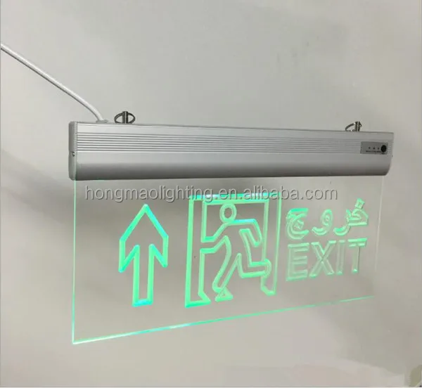 aluminum left right arrow running man escape signs emergency light exit sign for door