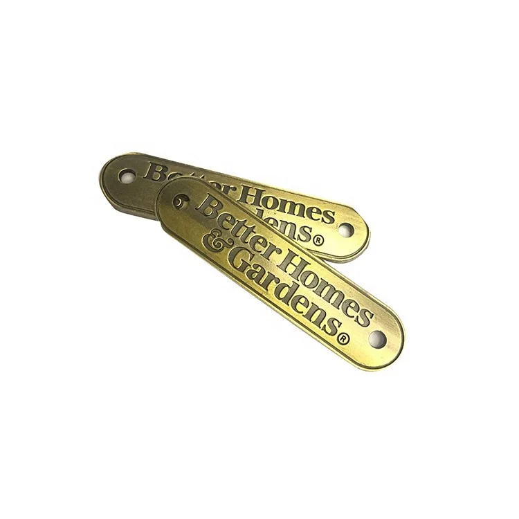 Wholesale Custom Logo Design Brass Small Metal Nameplate Metal Logo Nameplate For Sale
