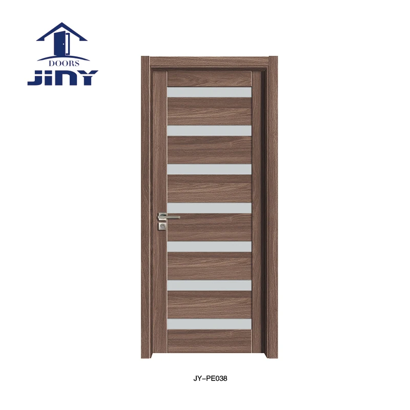 
Popular interior wood french door Glass swing open 