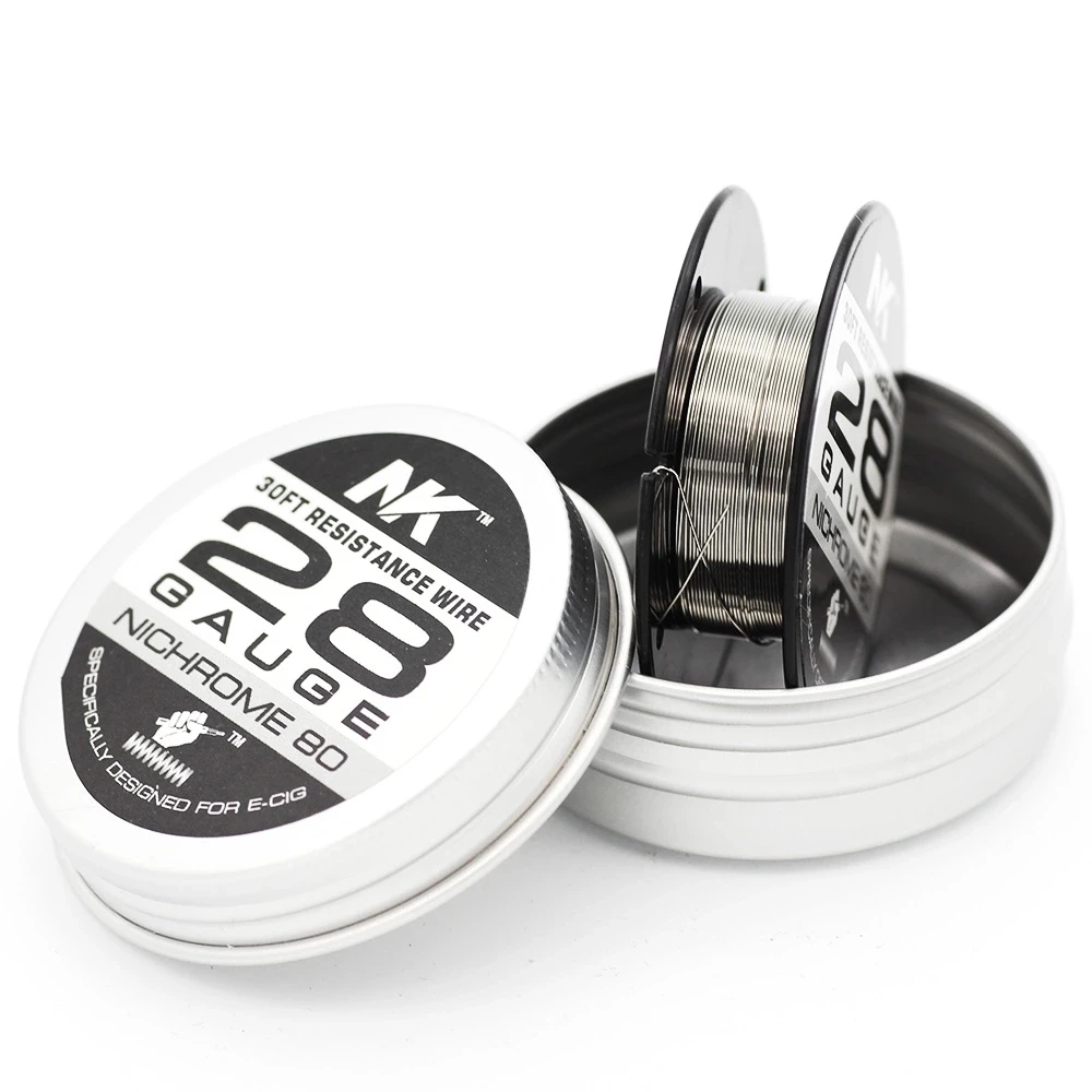 Китай оптовая продажа NK нихромовый провод для электронной сигареты AWG 20 22 24 26 28 30 32 34 36 38 калибр ни80