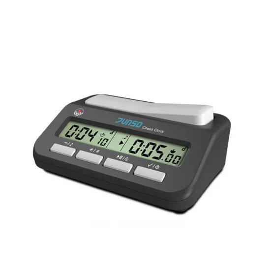 
Junsd цифровой портативный часы для игры в шахматы, маленький размер большой ЖК-дисплей JS-230A ФИДЕ Шахматы Часы 