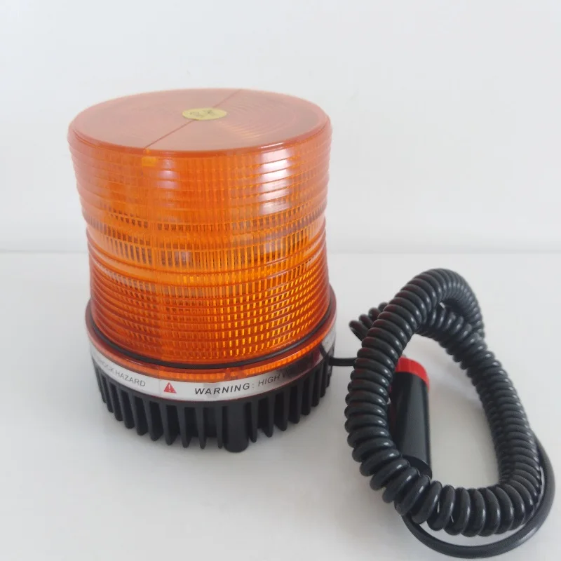 Hot Sales Magnet  Double Color Outer Cover Car Amber LED Flashing Warning Light for Forklift Truck