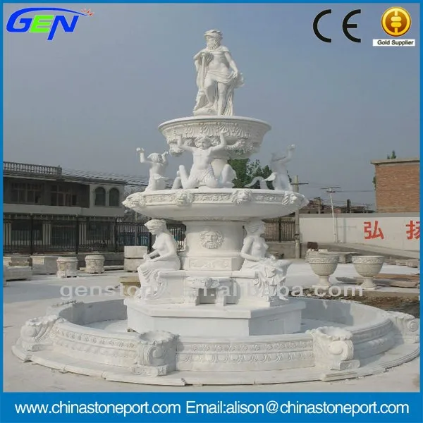 White Marble Outdoor Stone Water Fountain