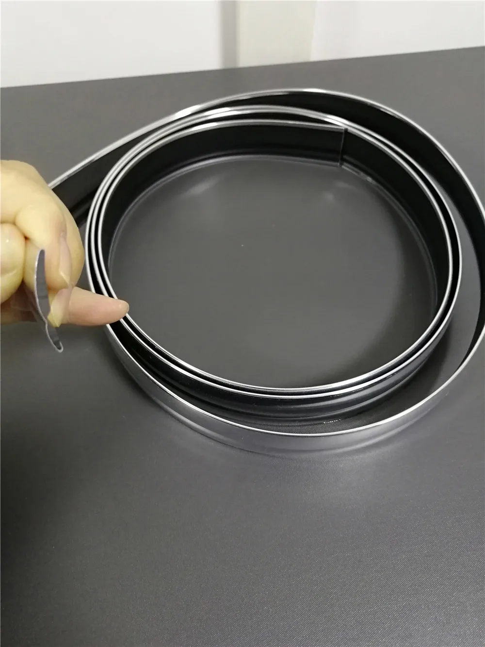 Silver chrome edge for cars, chrome tape for cars, flexline auto body moulding