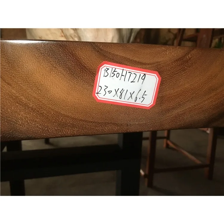 
Prefinished Straight Edge Solid South American Walnut Slab 