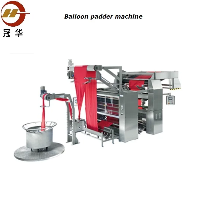 double dips balloon padding  squeezing machine for tubular knitting fabric