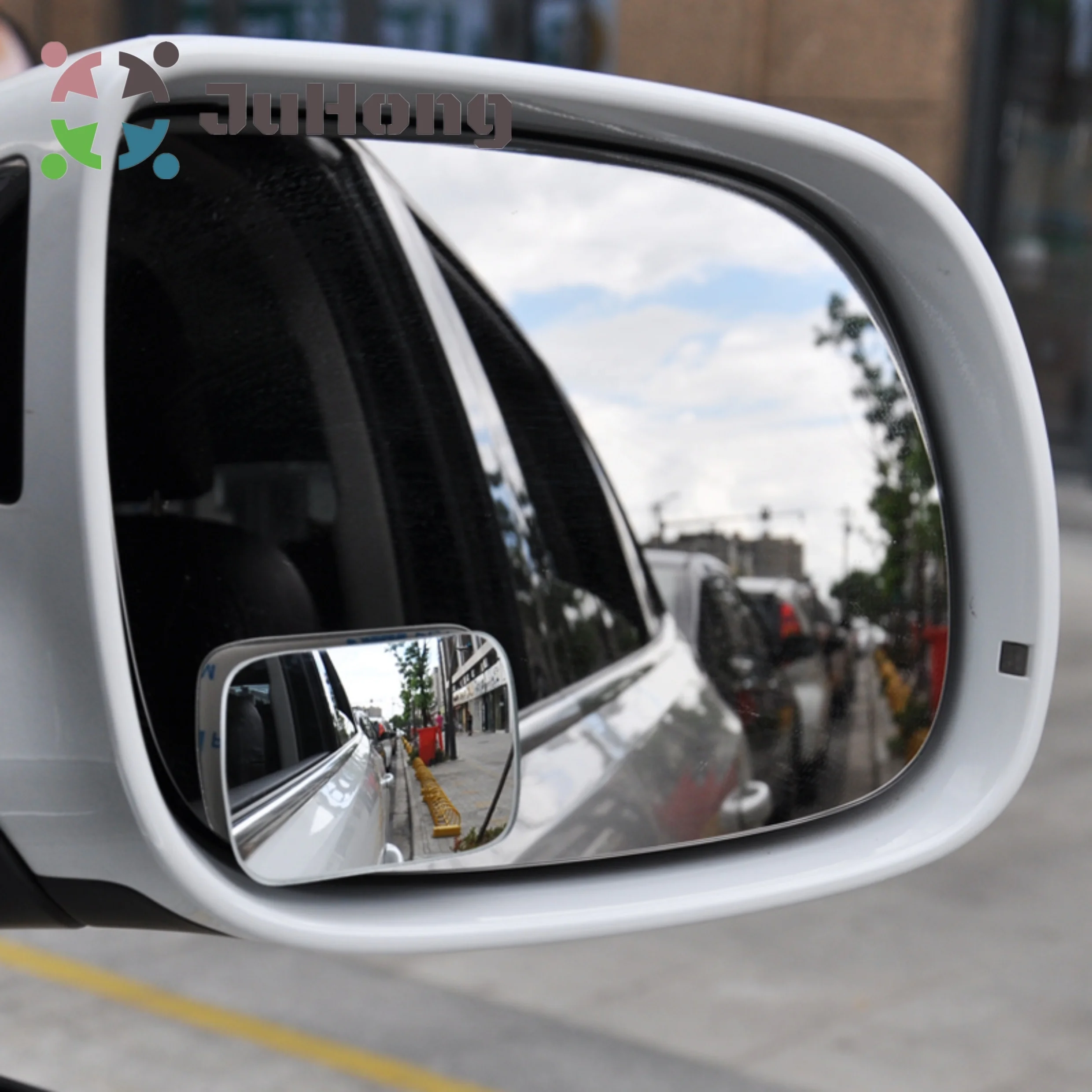 Прямоугольное Выпуклое широкоугольное зеркало, зеркала для слепых зон, вспомогательное зеркало заднего вида, полностью регулируемая безопасная клейкая лента, продается парой