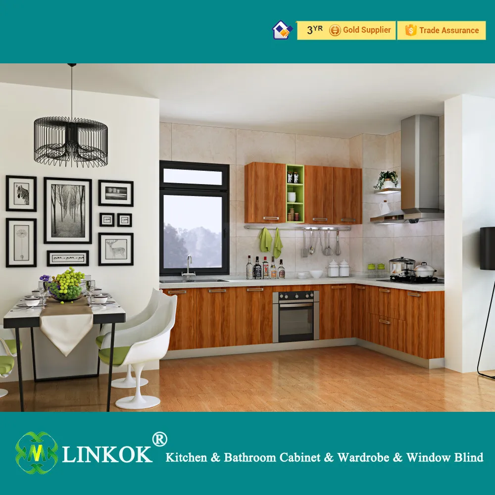 
Simple design modern high glossy lacquer finish orange kitchen cabinets 