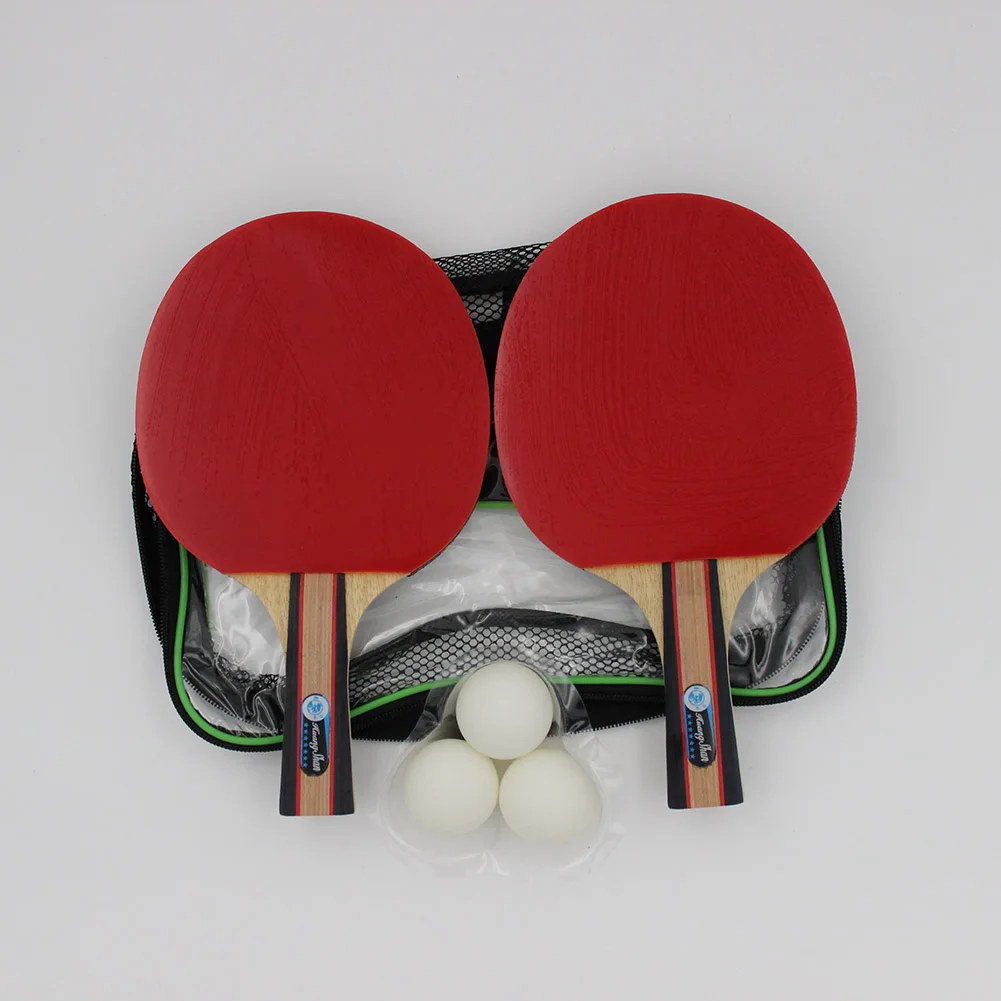 
Sports Training indoor game adult desktop wooden table tennis racket set 