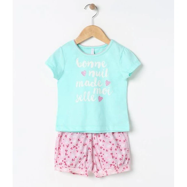 Оптовая продажа, OEM хлопковые Пижамные комплекты, одежда для сна для девочек для детей