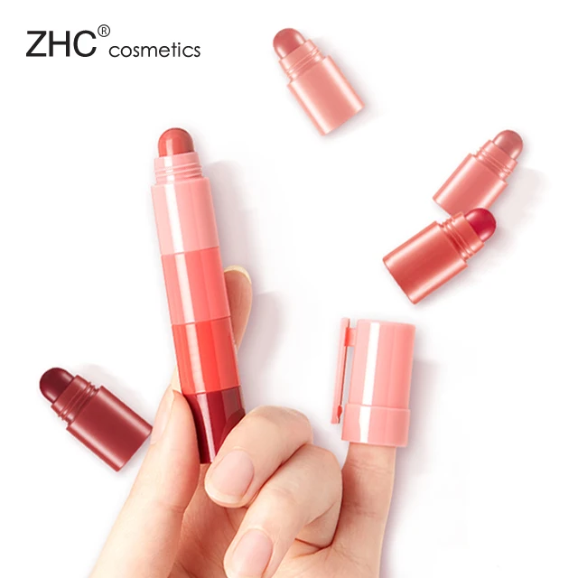 CC2671 New Fashion Lovely Cute 4 Color Mini Makeup Lipstick Lipstick Pen Tube Cosmetic Lipstick Private Label Plastic Waterproof