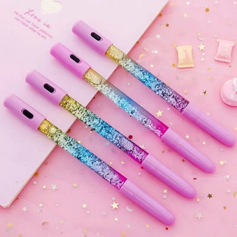 High quality hot sale led magic wand fairy gel pen fastness plastic pen promotional