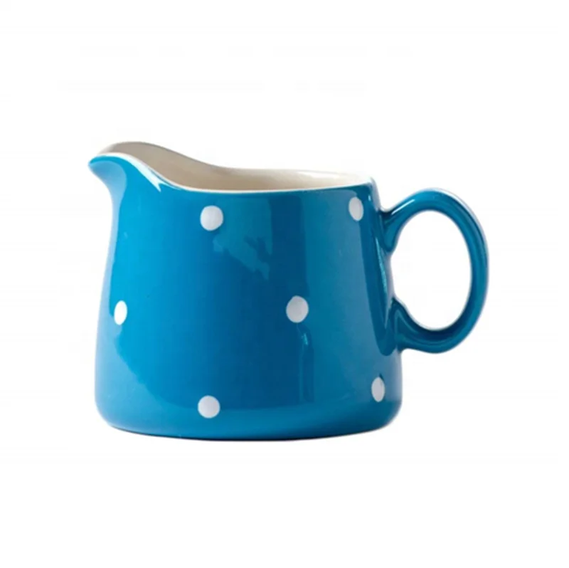 
ceramic milk coffee jug, Creamer Pitcher with Handle, Fine White Porcelain 