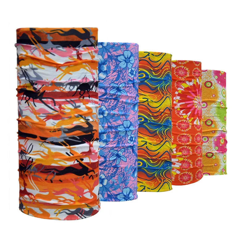 
Custom Logo 100% Polyester Tubular Bandana 