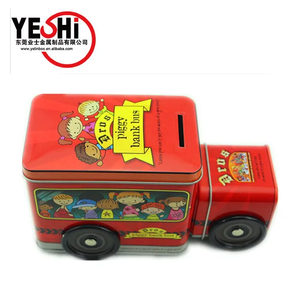 Print Full color Car Shape Candy Tin,truck shaped candy tin box