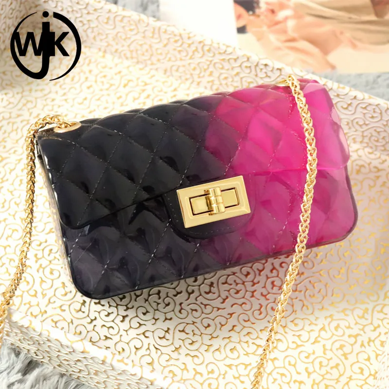 Good price jelly shoulder bag multi color to choose silicone women bags summer hot sell jelly bag handbag