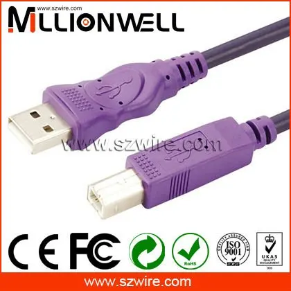 фиолетовый самое лучшее качество кабель usb 2,0 принтер кабель