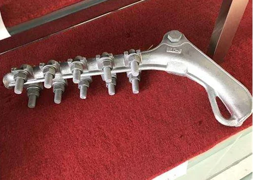 dead end clamp for high voltage power supply line tension clamp medium voltage accessories pole line connecting parts