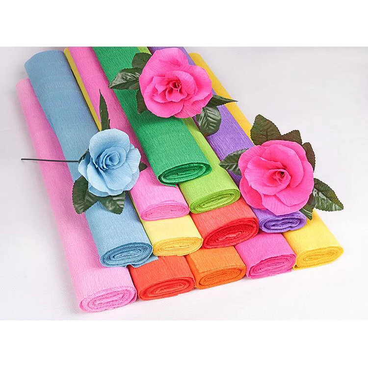 
Raco new product Italian Crepe paper in Rolls color flower crepe paper 