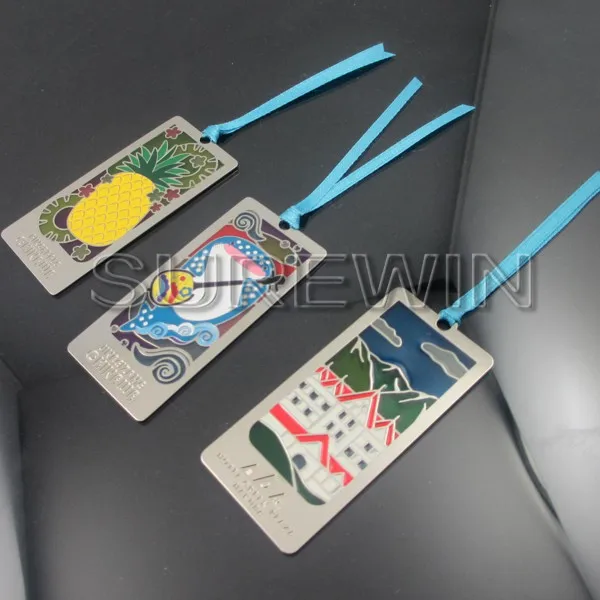 Printing various logo metal bookmarks/metal processing bookmarks for school speech activities