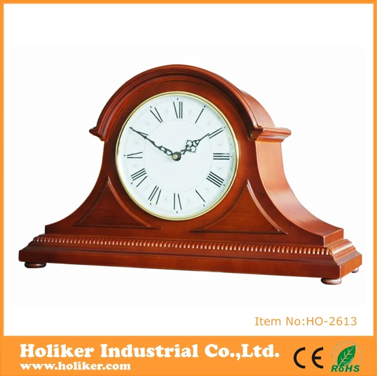 Creative High Quality New Arrival Mechanical Electronic Table Wooden Desk Clock