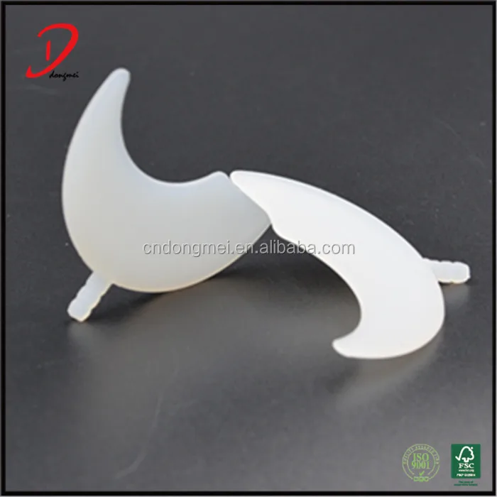 Wholesale Moon shape Silicone Mascara & Shadow Shield brush ,silicone brush for makeup