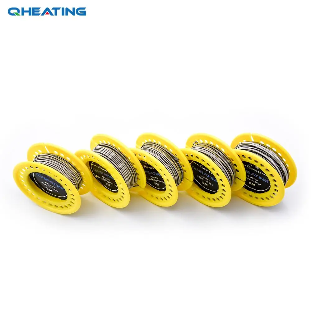 Huge vaping Vapor Premade wire hive coils SS316L Clapton hive wire 5M/roll 28ga/30ga*2 wrapped 28ga/30ga*2 OEM Available