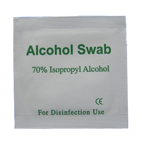 
70% isopropyl alcohol swab 