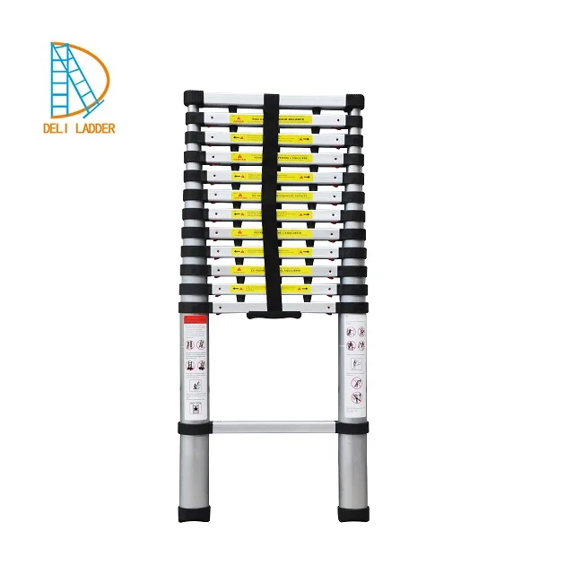 12.5FT Folding Climb Aluminum Ladder Telescopic Extension Step Ladder Multi Purpose ladder stool stairs