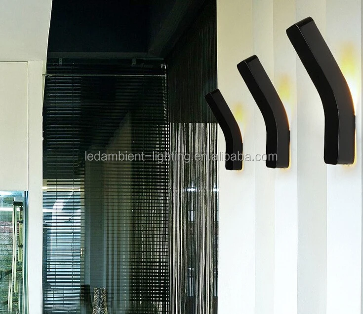 Indoor modern simple design black or white electrical wall light fitting 5w*LED up down light wall scone decorative