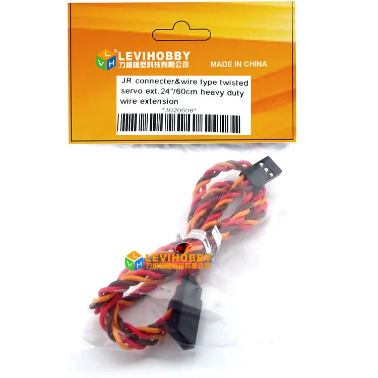 Futa JR Male to Female Cable Case 24 inch 60Cm Twisted Servo Extension Lead Wire