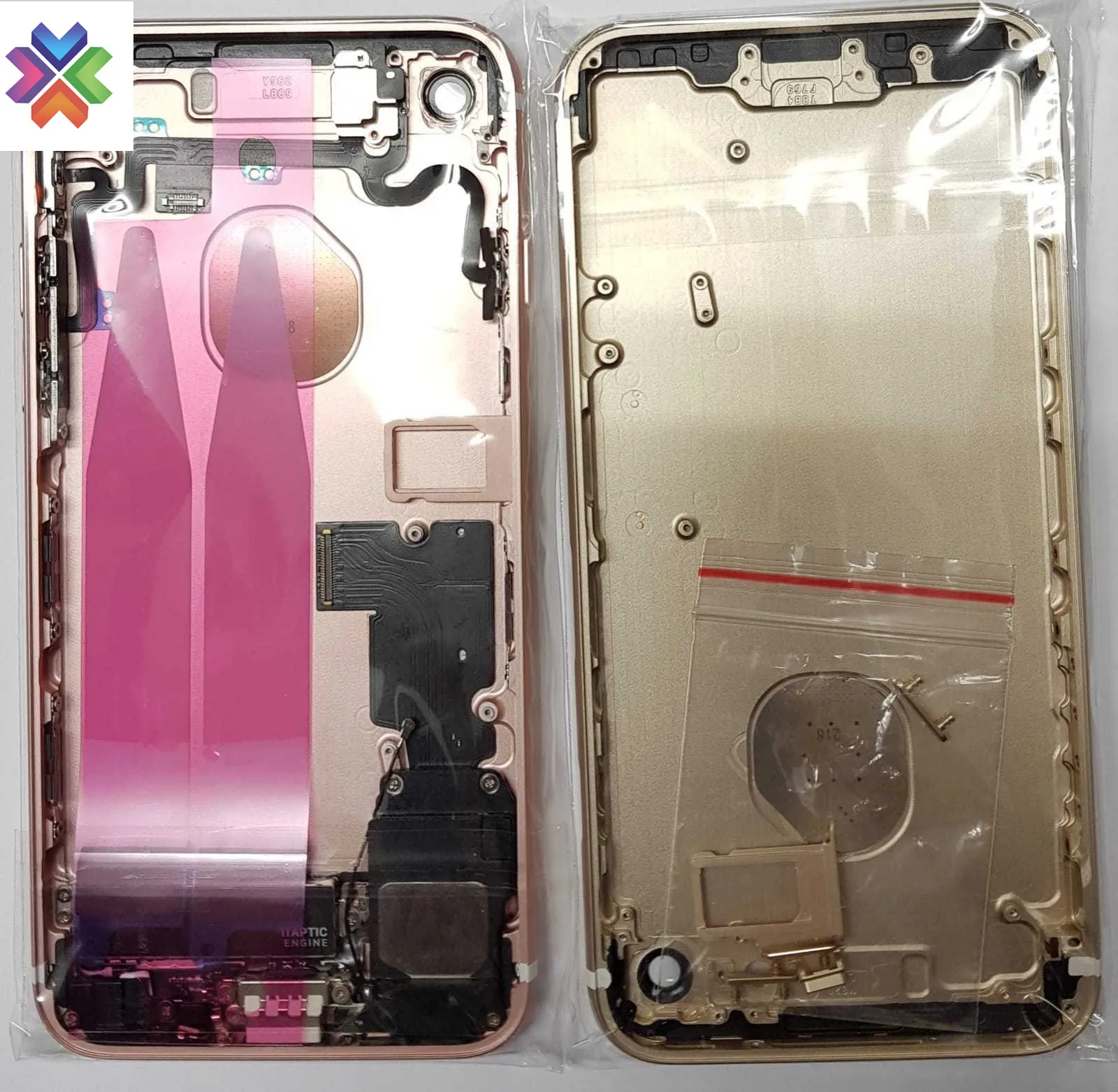 For iPhone 7 7Plus Housing Back Glass Case Rear Battery Door Cover Replacement Completed