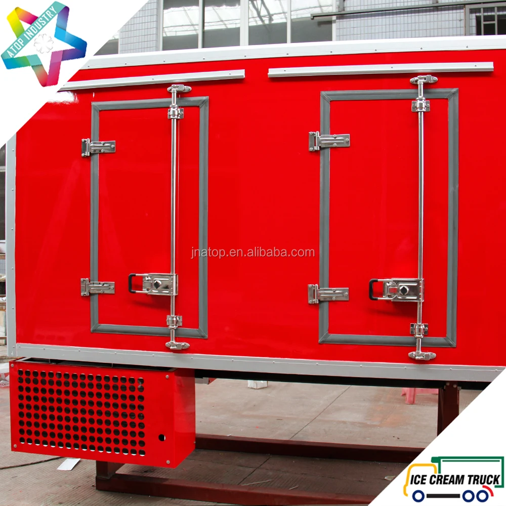 2.7m eutectic truck body for hyundai H100 truck chassis ice cream truck