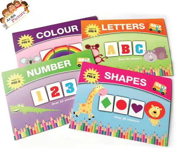 custom preschool children coloring board activity cardboard children book printing service