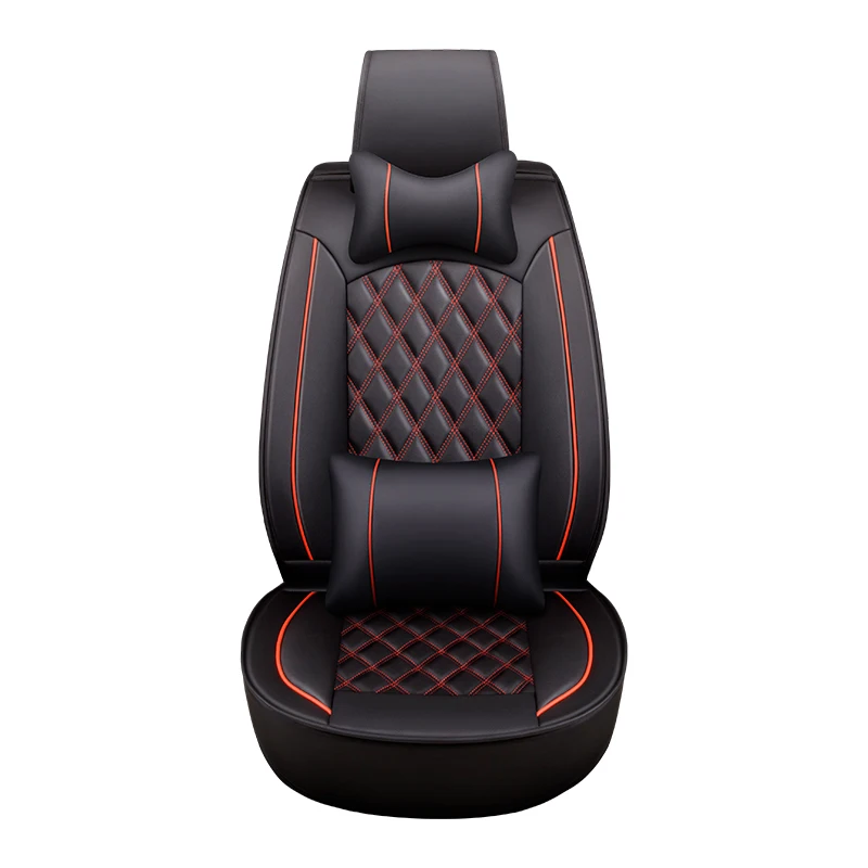 Free shipping 5D Full Set Four Season Leather Car Seat Cover Fit all 5 seater Car models with Factory Price
