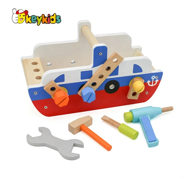 2019 New arrival educational play wooden toy tool kit for kids W03D110