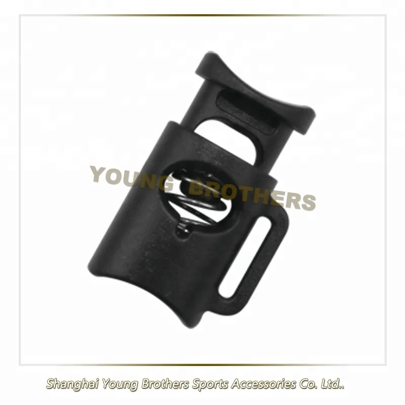 High Quality Plastic Oval Dual Cord Stopper with Two-Hole for Backpacks