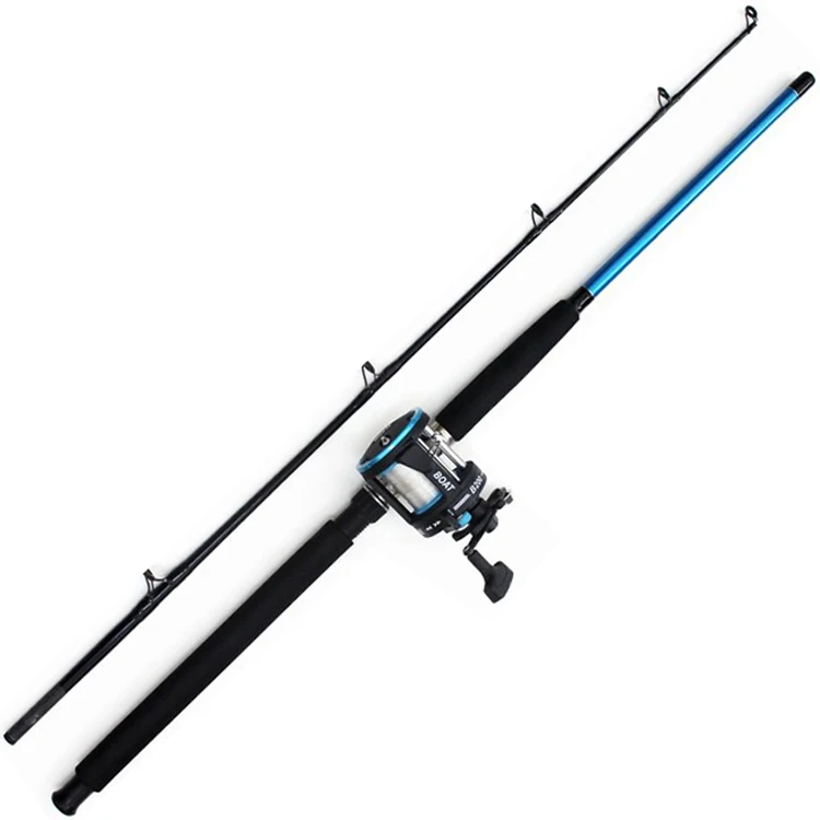 Competitive fishing combo 1.80m strong trolling fishing rod reel