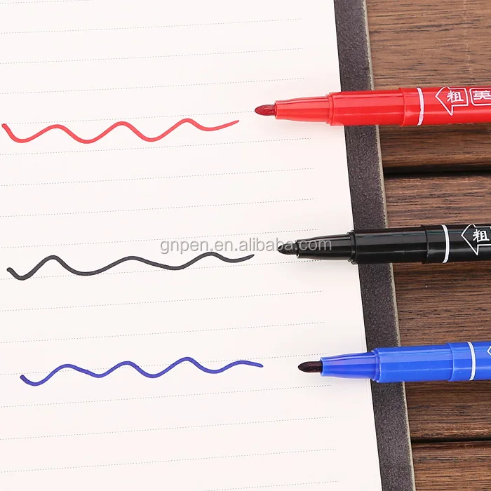 Superior Quality Small Double-headed permanent marker pen Hoop Line marker