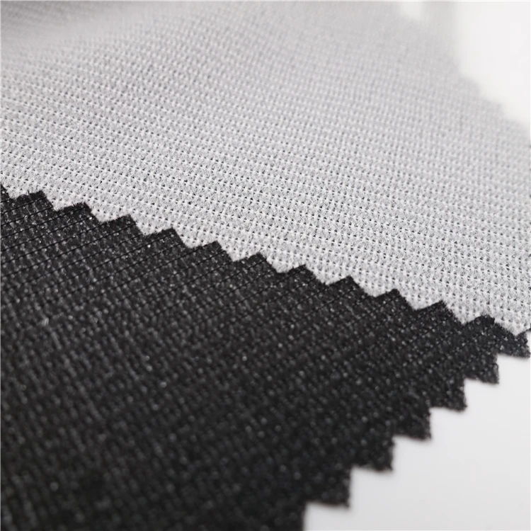 tricot warp knitted woven fabric fusible interlining 100 polyester tricot mesh fabric