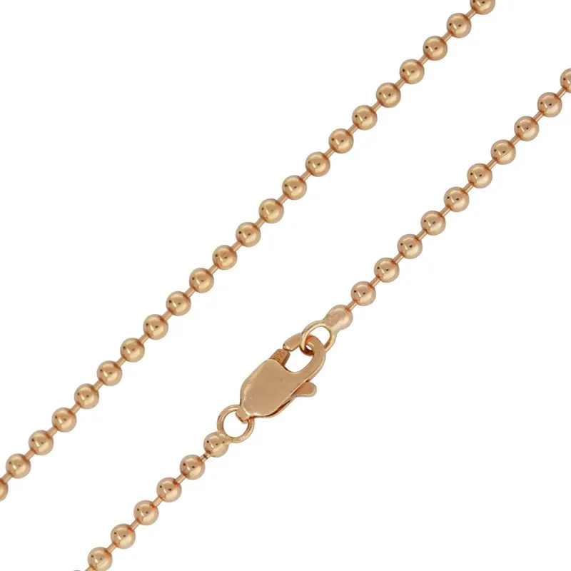Wholesale 316L Stainless Steel Ball Chain Necklace Gold Plated Chain Necklace Jewelry