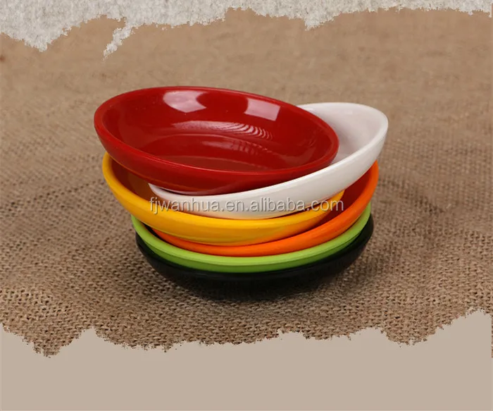 Миниатюрное блюдо для соевого соуса диаметром 7 см из меламина