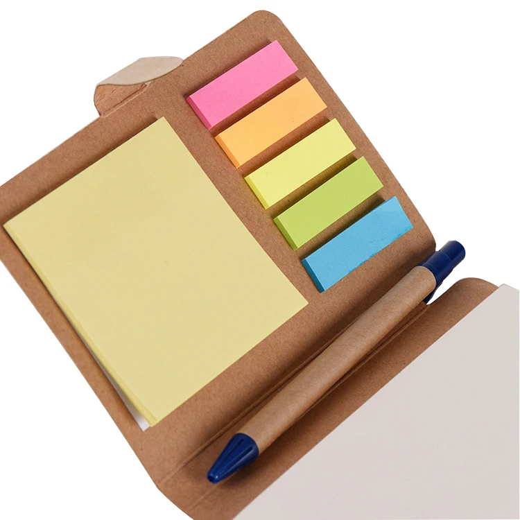 Рекламная бумага разных размеров для заметок с ручкой