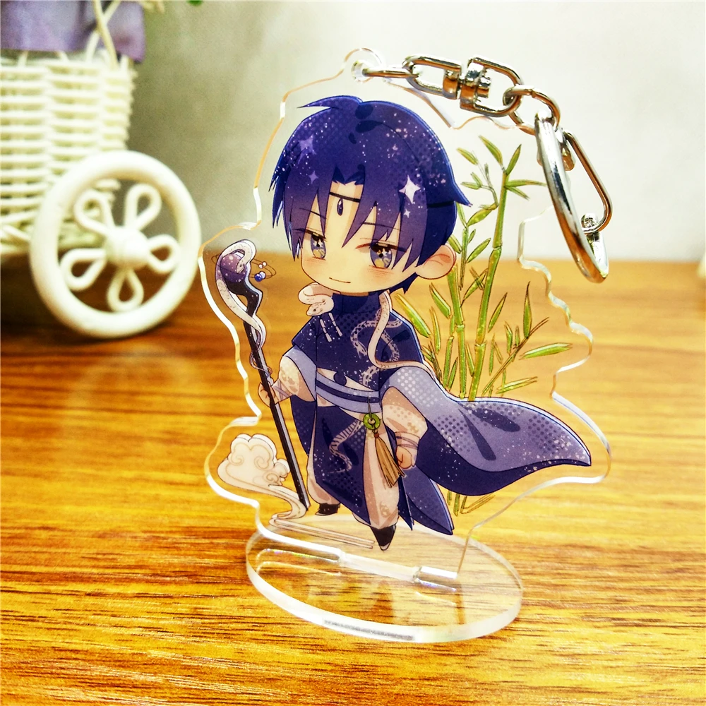 Бесплатный образец двухсторонняя печать CMYK ЧПУ резка пользовательские аниме акриловый брелок производители стенд персонализированный брелок для ключей