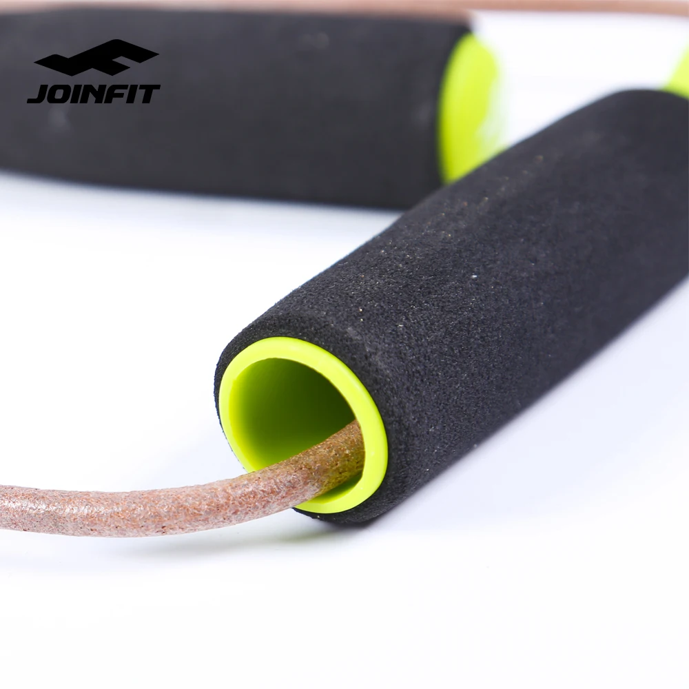 Cowhide Skipping Jump Rope Leather with Custom Color Handle