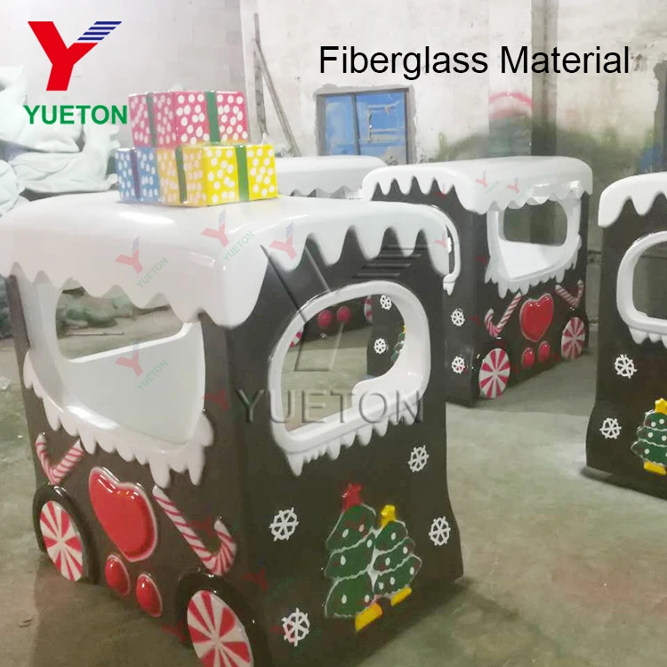 Аттракцион для семейного парка, аттракцион из настоящего стекловолокна, Прекрасный Электронный маленький Трековый поезд